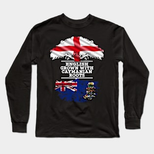 English Grown With Caymanian Roots - Gift for Caymanian With Roots From Cayman Islands Long Sleeve T-Shirt